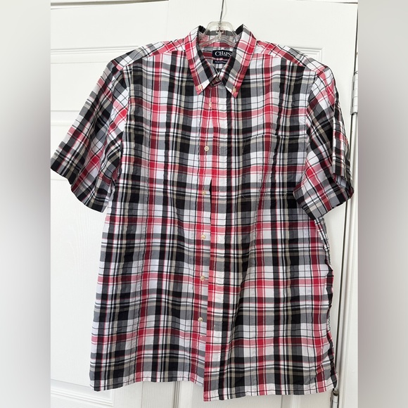 Chaps Short Sleeve Button Down Shirt - Picture 1 of 3